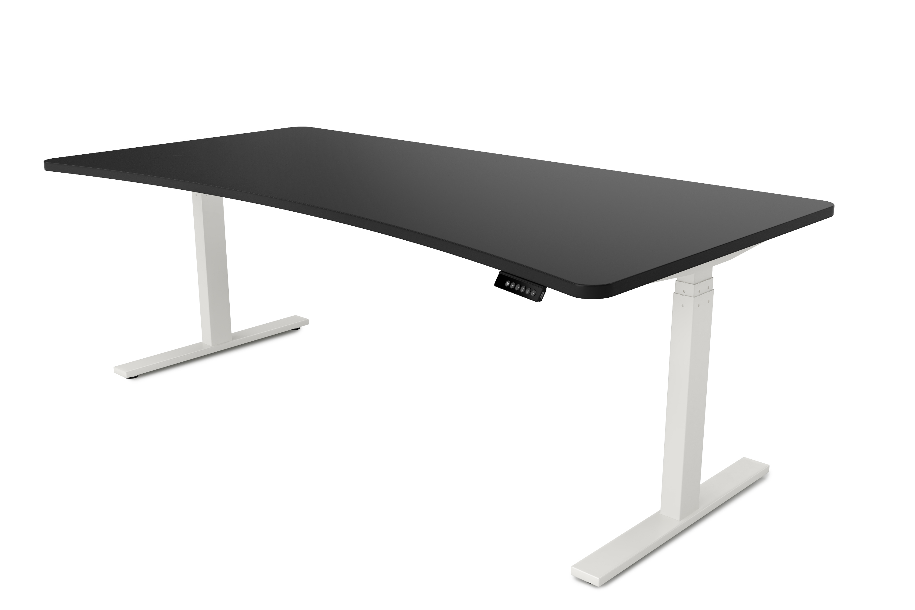 Stehpult elektrisch PREMIUM schwarz/weiss 200 x 92 cm