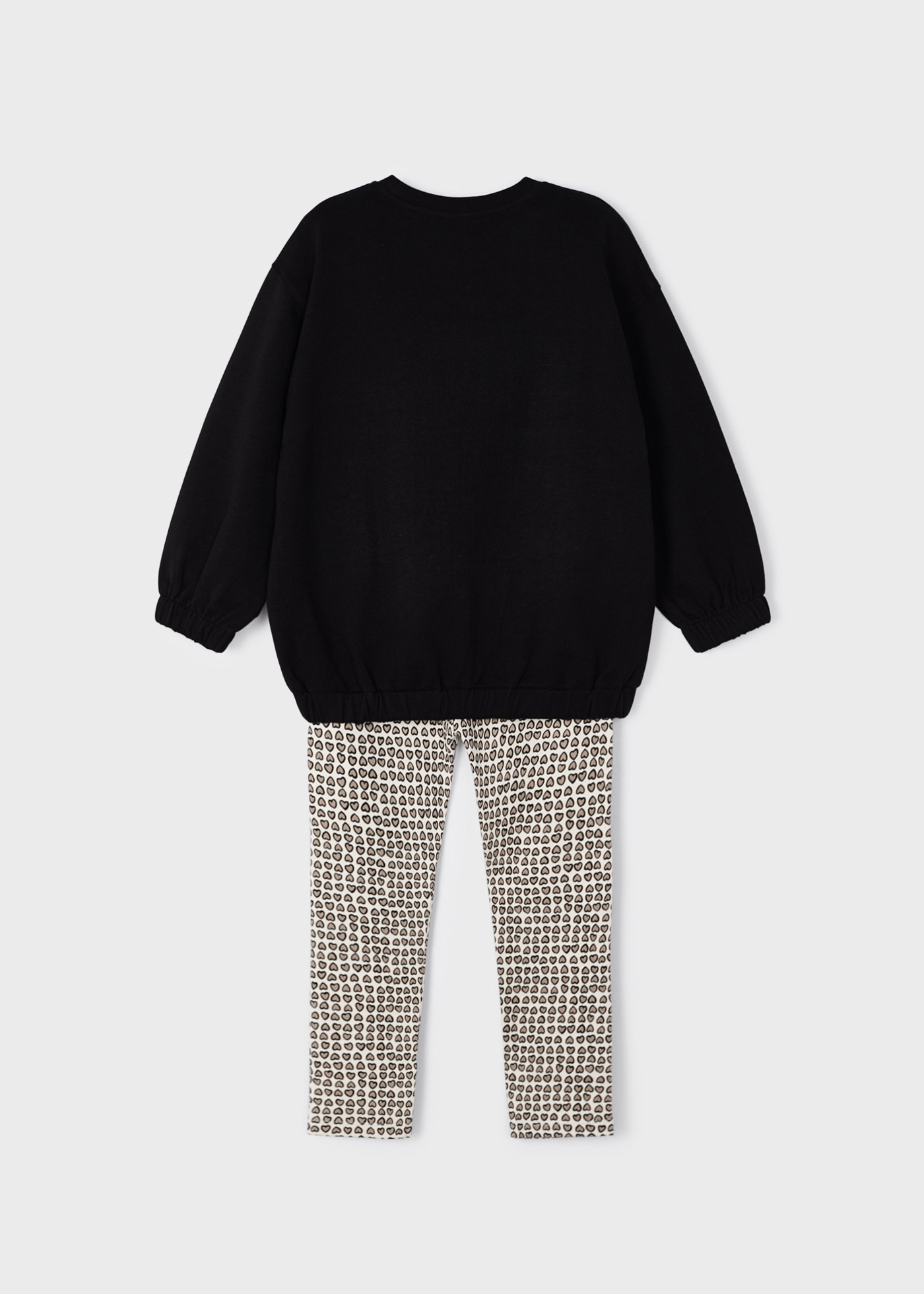 Conjunto de algodão de alta qualidade com duas peças para meninas.