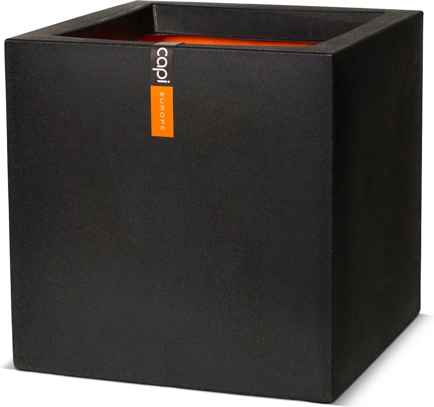 Capi Europe plantenbak Urban Smooth zwart 30 x 30 x 30 cm