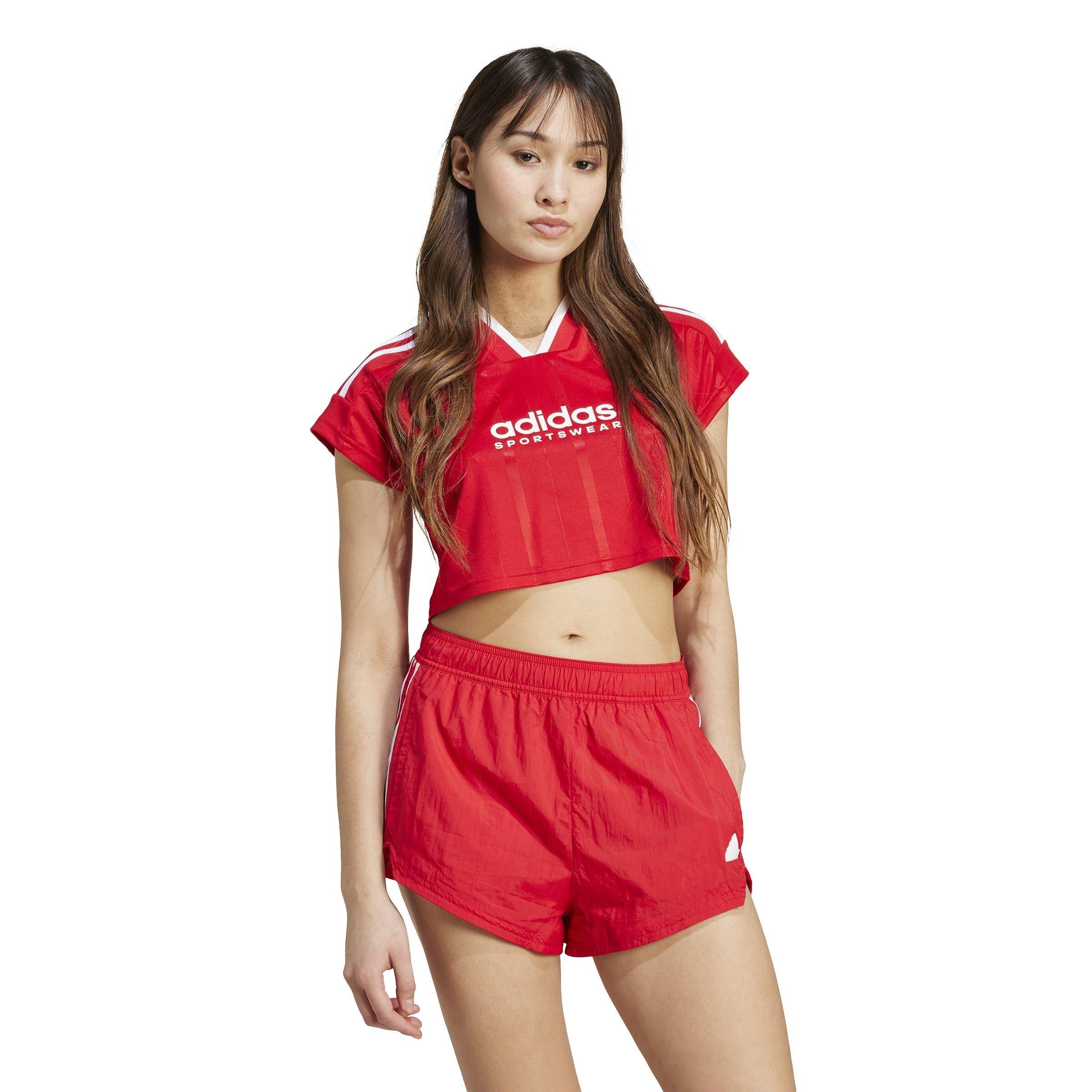 adidas House of Tiro Nations Pack Cut 3 Stripes Crop Jersey Womens