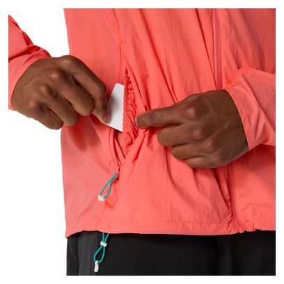 Veste coupe-vent Asics Road Packable Rouge Homme