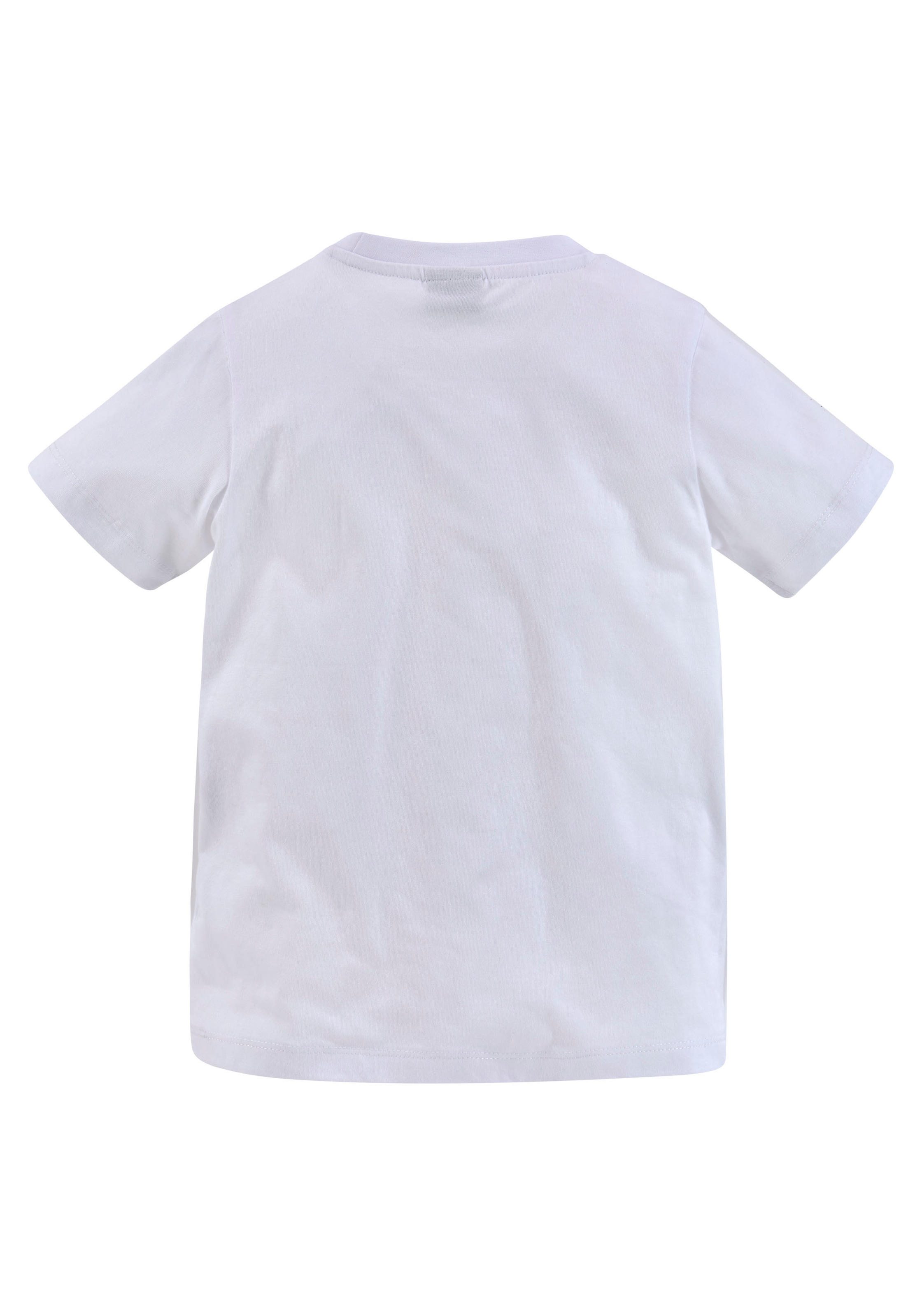 KIDSWORLD T-Shirt »Mit allen BAGGER & CO. Print«, Kurzarm,  bedruckt,  Rundhalsausschnitt,  aus Baumwolle
