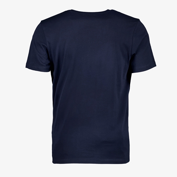 Produkt heren T-shirt blauwe met tekstopdruk