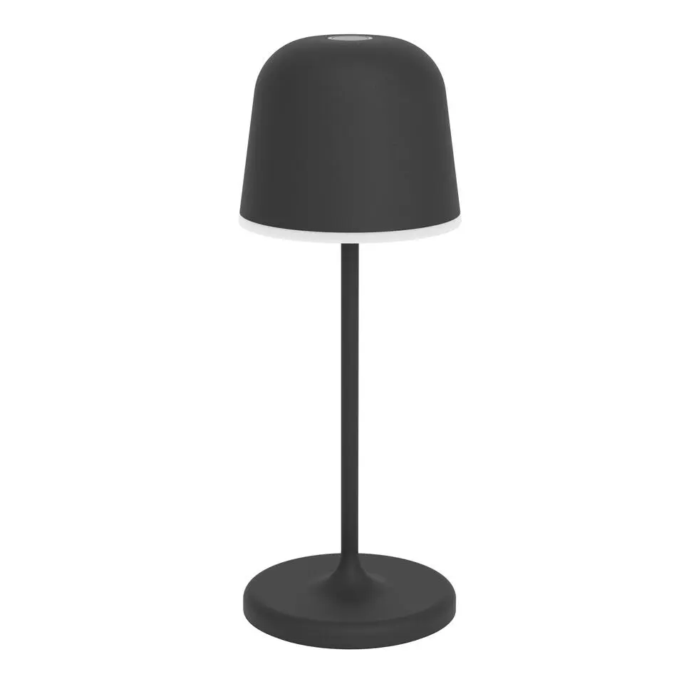 EGLO Mannera-S Tafellamp/Priklamp - USB-C - H 20 cm - Zwart