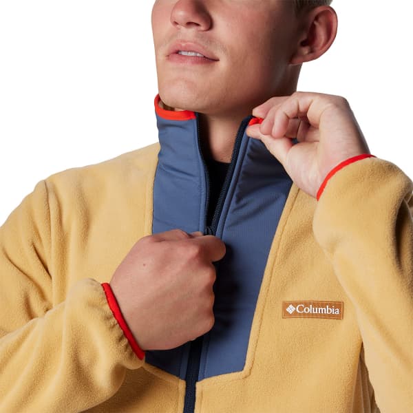 Sweat polaire COLUMBIA SEQUOIA GROVE HALF ZIP FLEECE LIGHT CAMEL/DARK MOUNTAIN/COLLEGIATE NAVY/SPICY