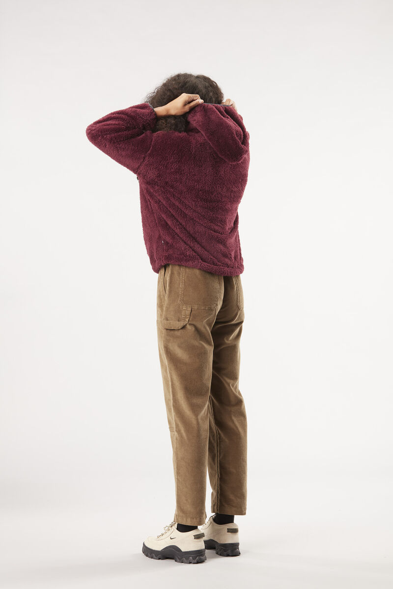 Picture Darie 1/4 Fleece Hoodie Tawny Port