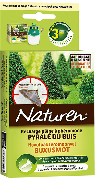 Recharge pour piège à phéromones pyrale du buis Naturen