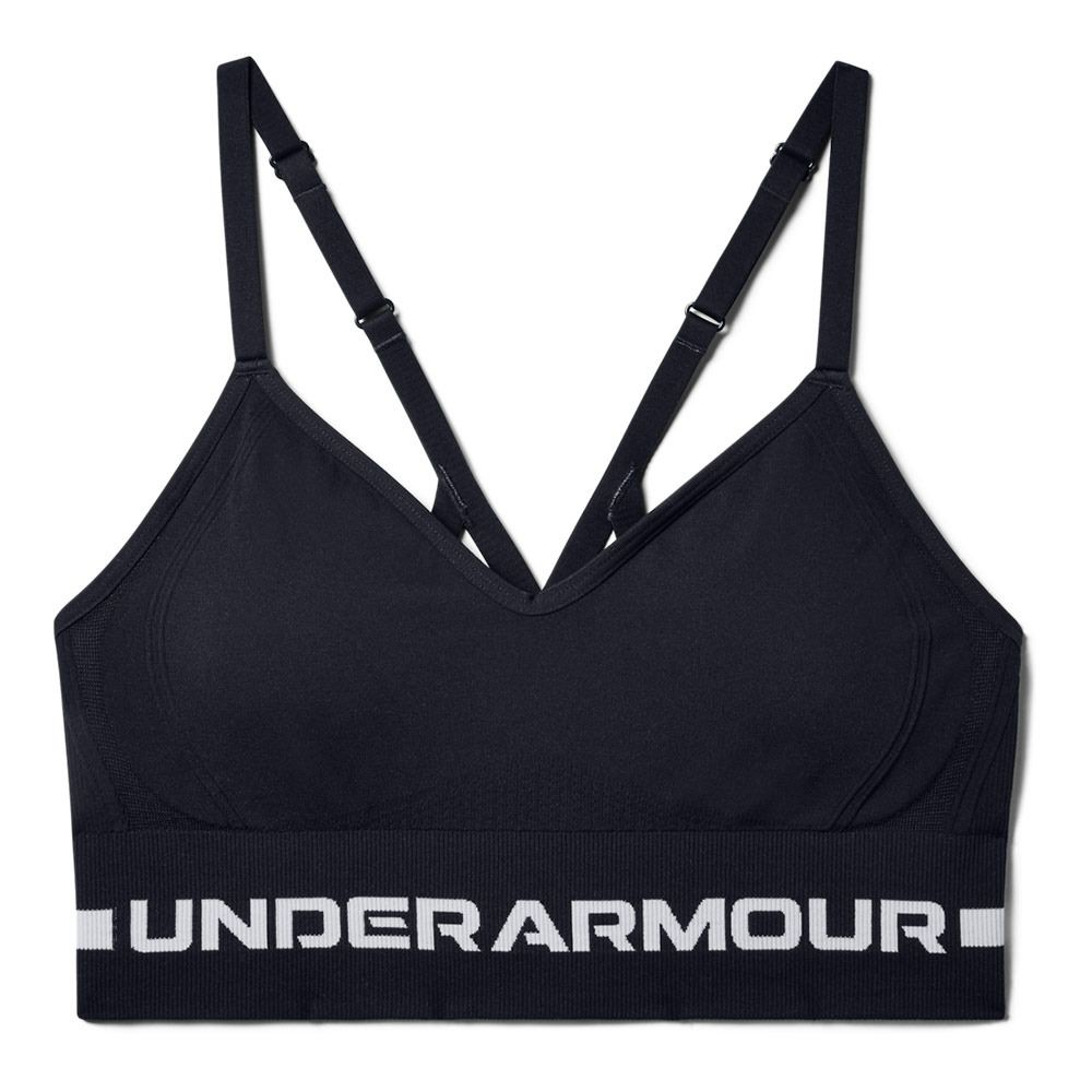 Under Armour SEAMLESS LOW LONG - Brassière Femme noir