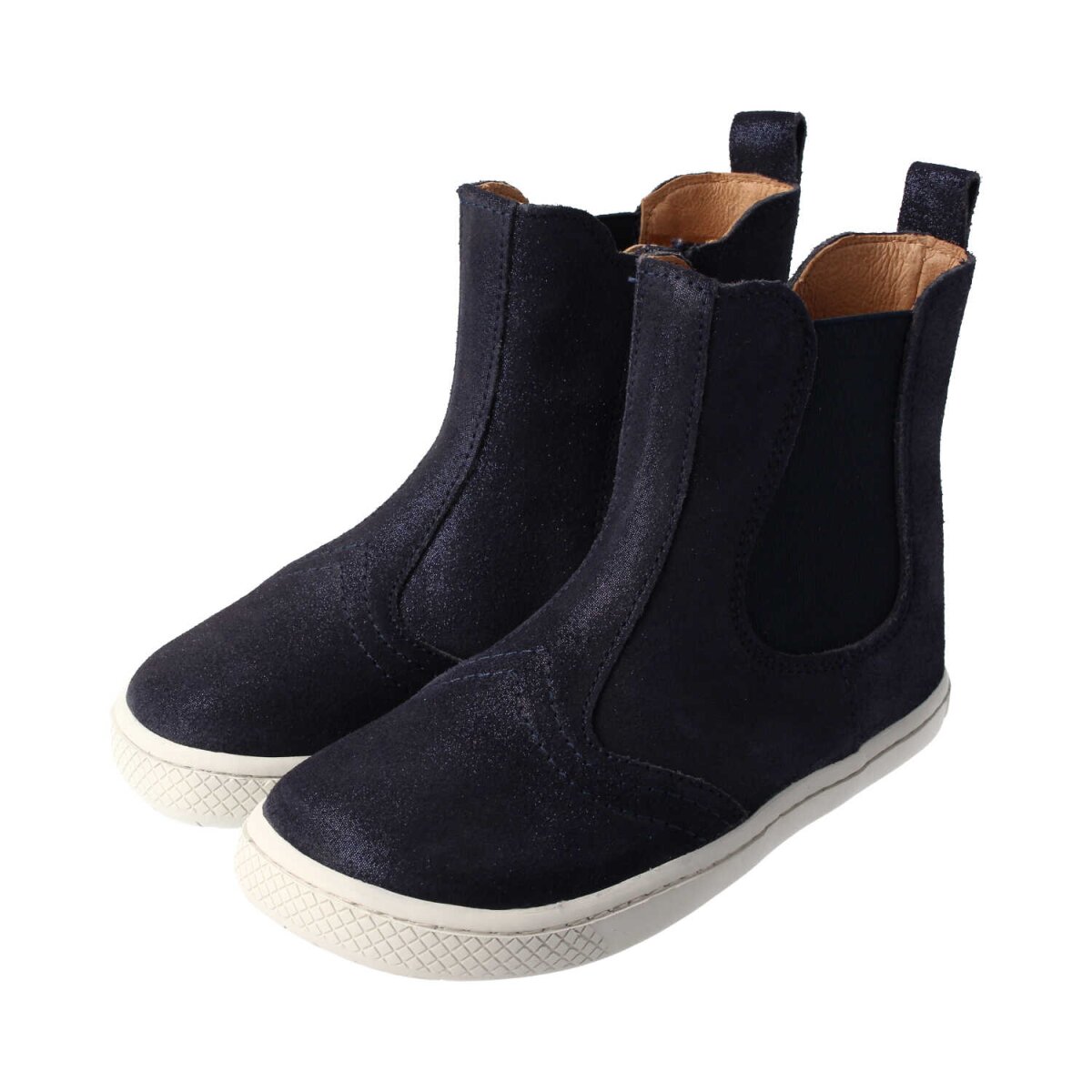 ML4110-2 glitter navy CHELSEA-CITY nappa leather zipper Weite/M