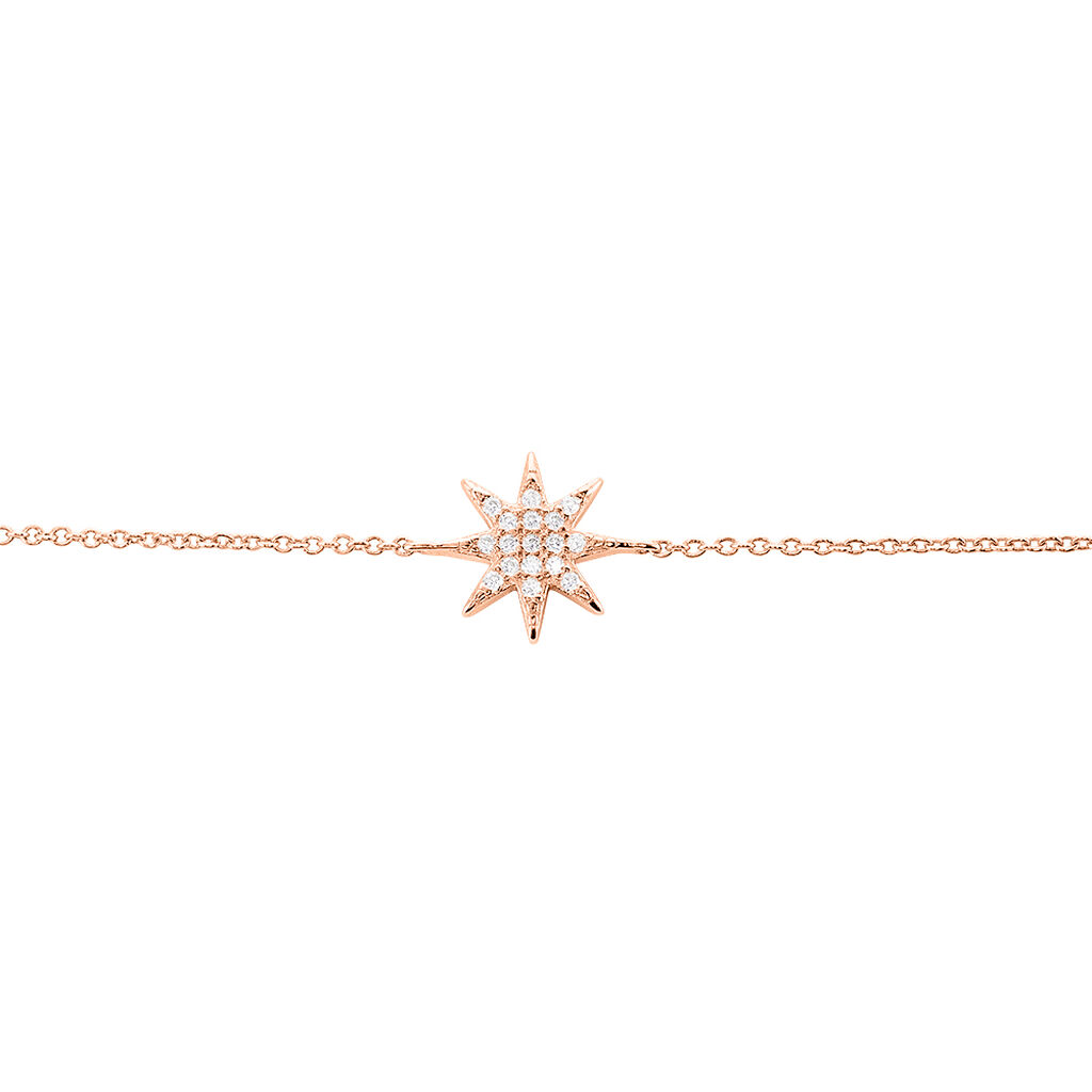 Bracelet Sarida Argent Rose Oxyde De Zirconium