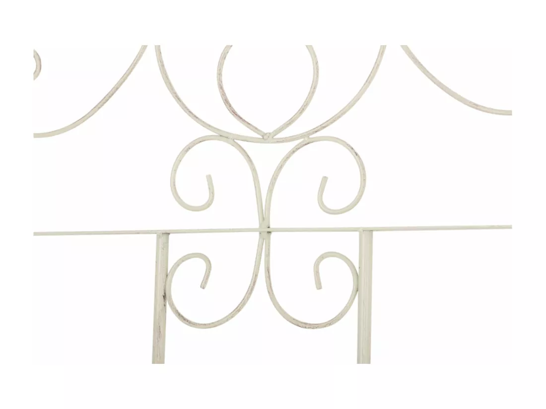 Lot de 2 treillis métal crème 85.5 x 2 x 170 cm 10_0003845
