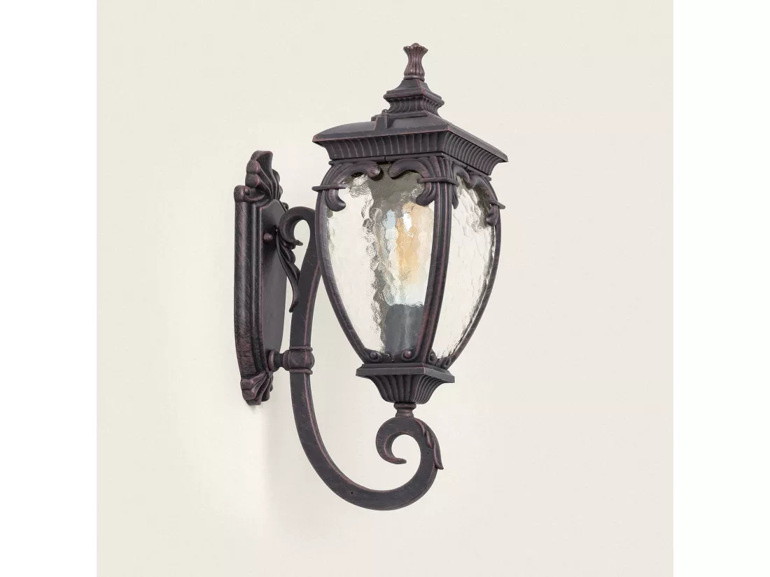 Lampe Murale Extérieure Aluminium Grivale Rouille