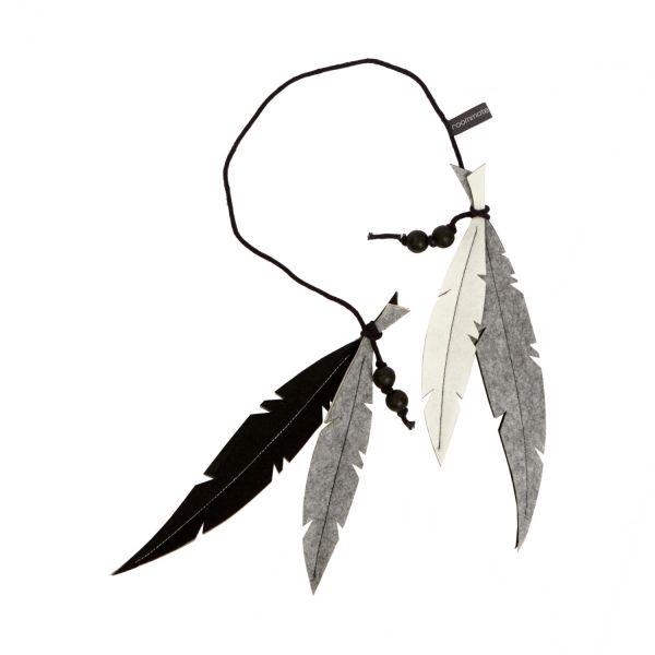 Roommate Feather Mobiel Black/White