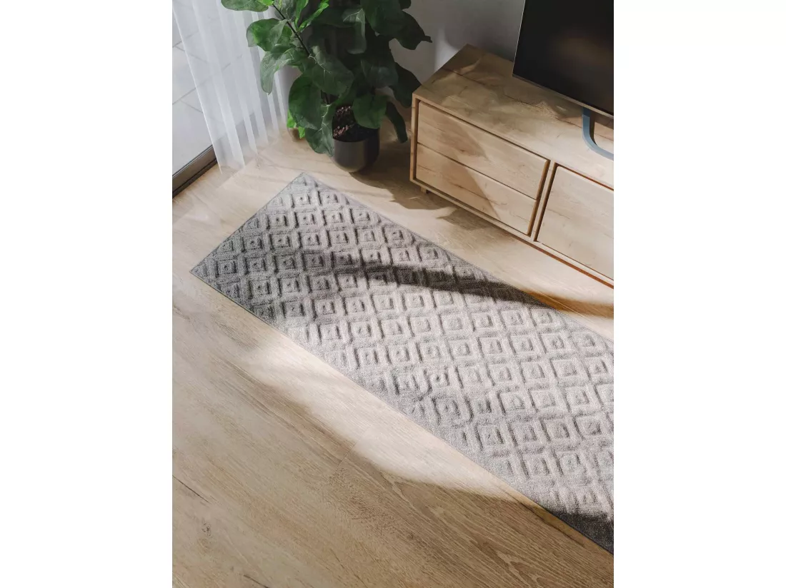 Tapis Leo Gris clair 80x250 cm