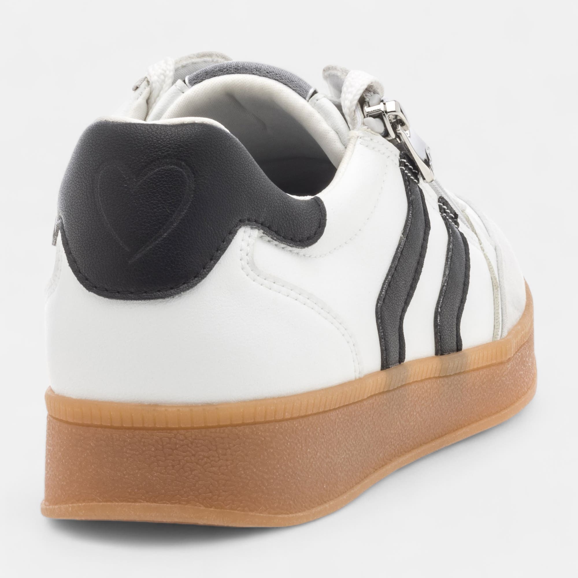 Baskets basses Femme blanc noir
