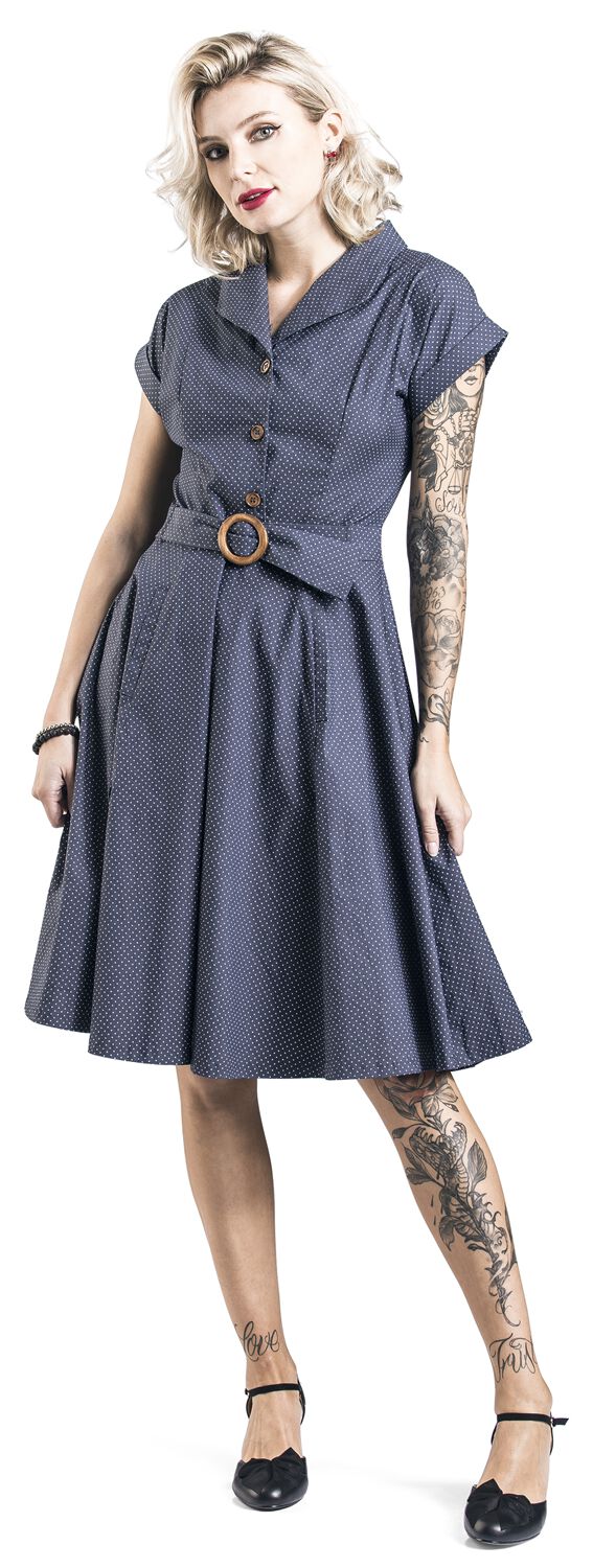 Robe Moulante Évasée Spot Perfection | Banned Retro Robe mi-longue