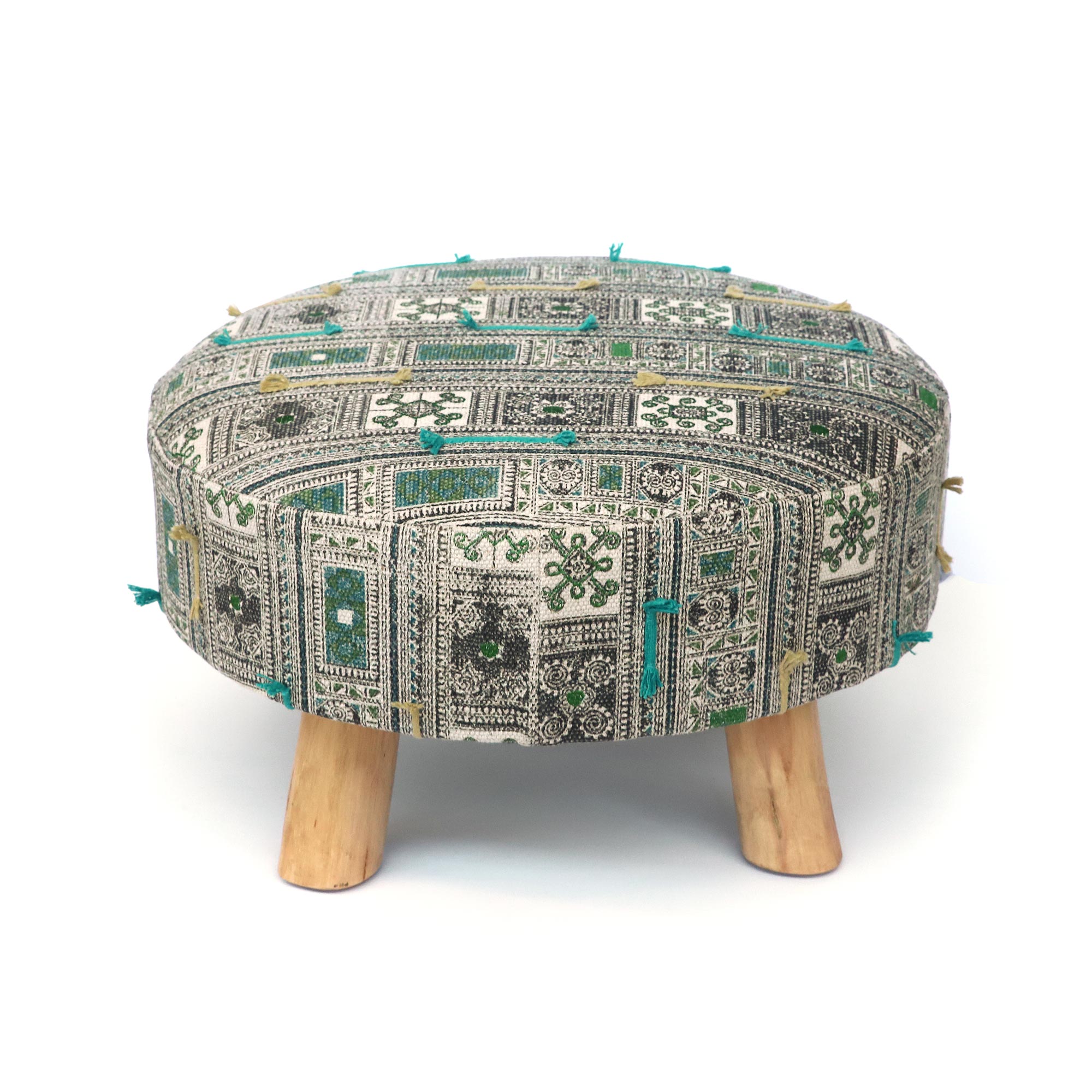 Hocker 'Unao', multicolor, Ø 60 cm, H 30 cm von fischer's lagerhaus