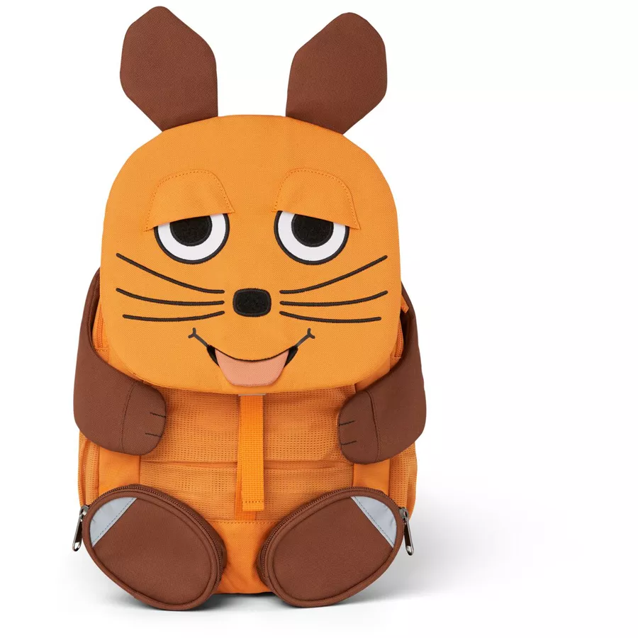 Affenzahn Große Freunde - Kinderrucksack: WDR Maus, orange