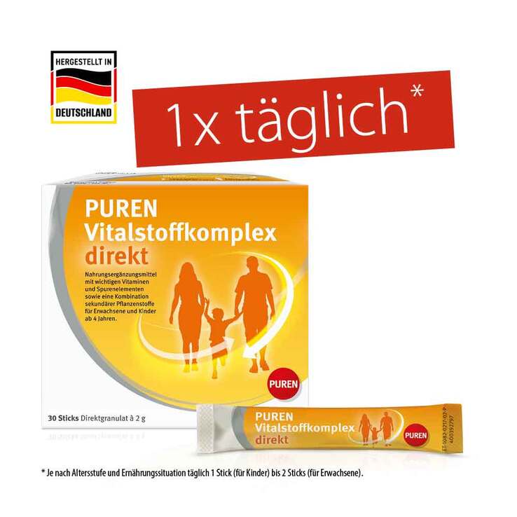 Puren Vitalstoffkomplex direkt Granulat, 30 St