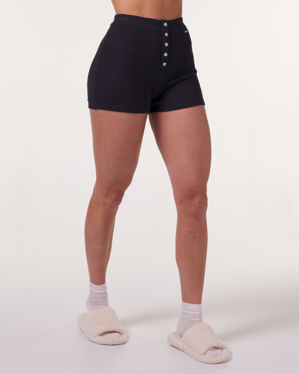 Bumpro Crisp Waffle Shorts Black