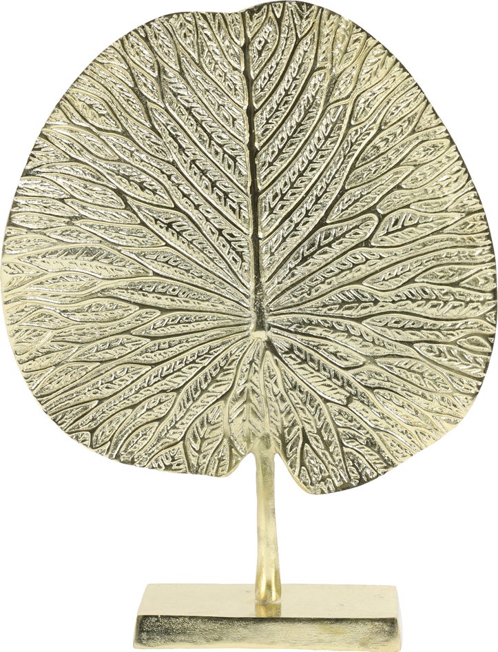 Light & Living beeld op voet Leaf goud 34 x 9 x 43 cm