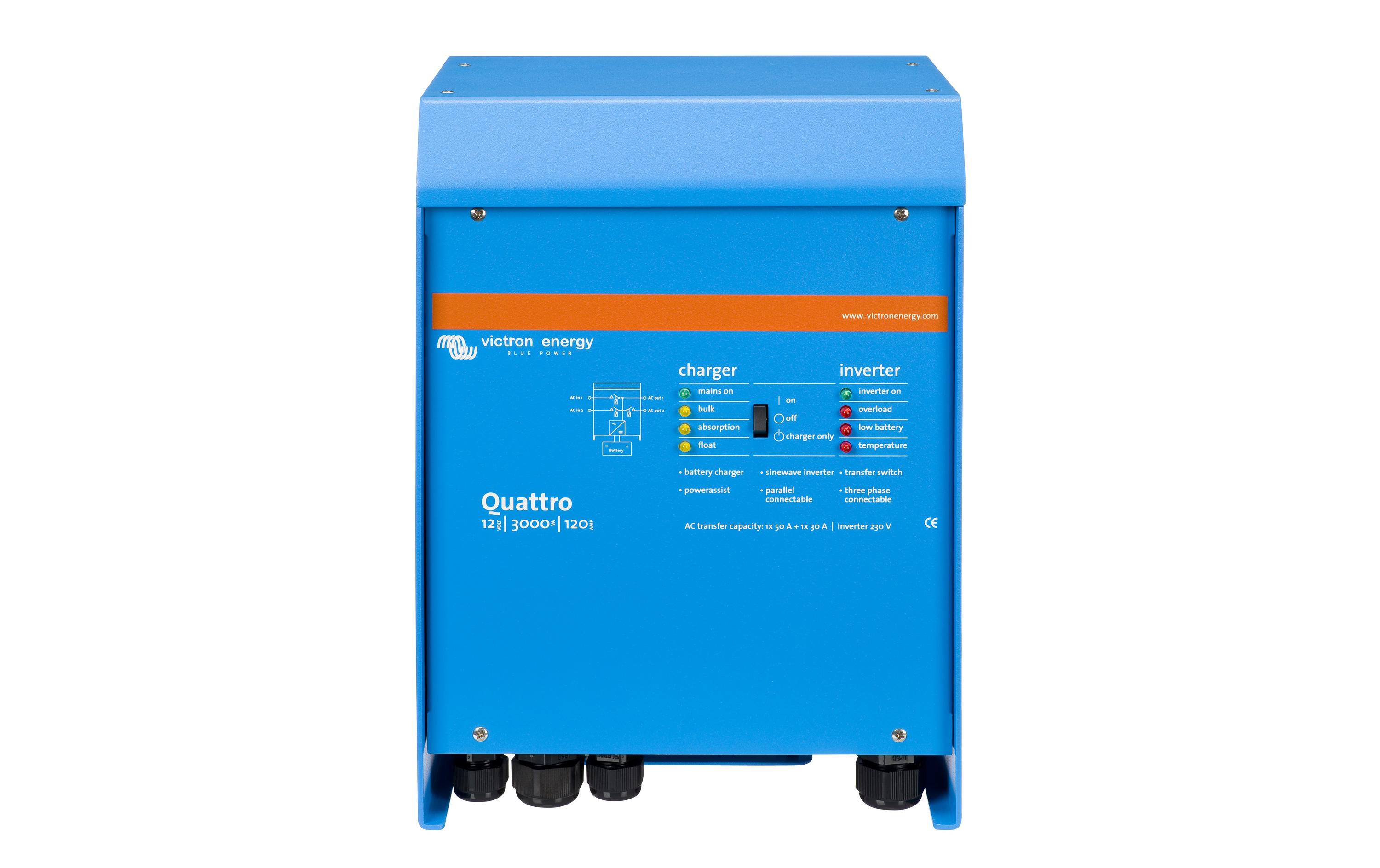 Wechselrichter Energy Inverter Quattro 12/3000/120-50/50<br>Wechselrichter mit 93% Wirkungsgrad