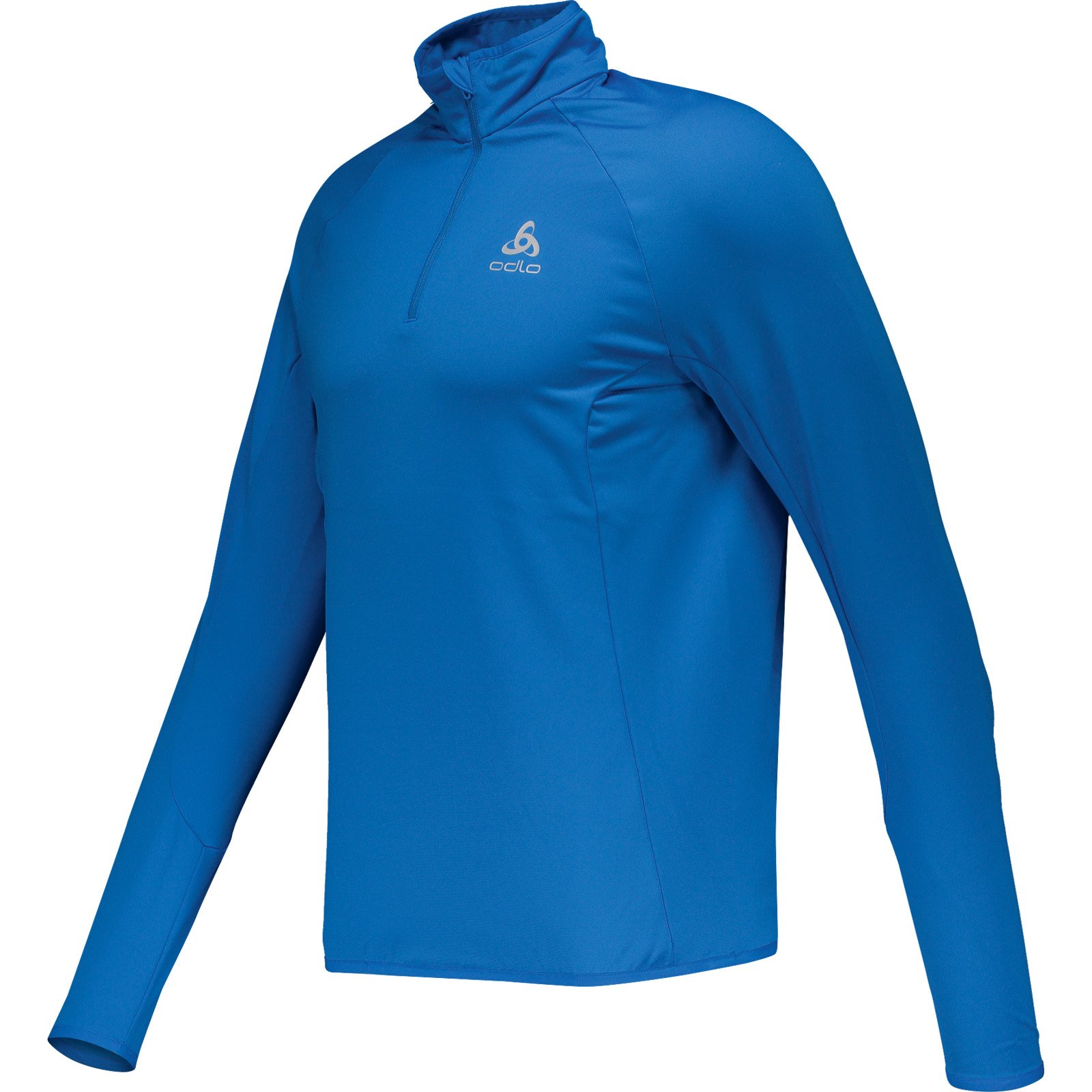 Odlo Herren-Langarmshirt Carve Light Mid Layer 1/2 Zip XL, blau