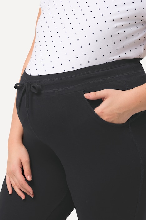 Bellieva-Jersey Leggings, Komfortbund, Biobaumwolle