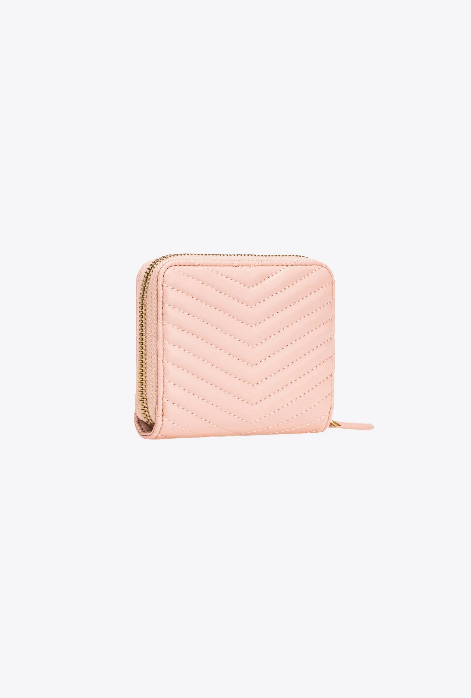 CARRÉ - Portefeuille carré à contour zippé | Rose
