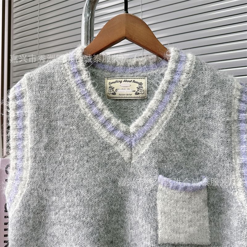 staybabes - V-hals gestreept vest