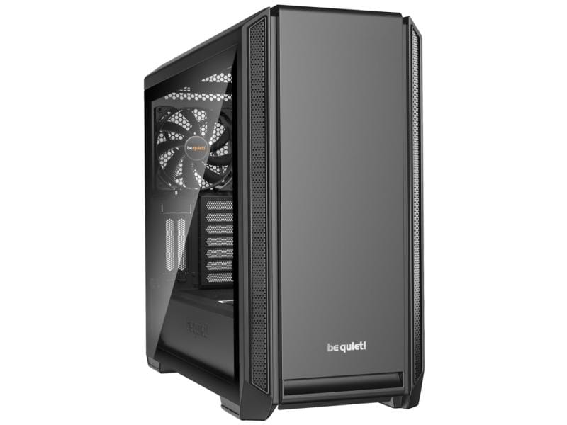 be quiet! PC-Gehäuse Silent Base 601 Schwarz Fenster Geräuschunterdrückendes Gehäuse mit Seitenfenster