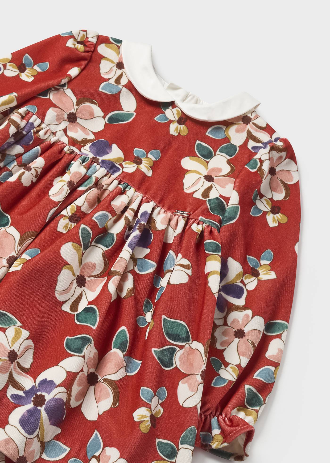 Vestido de veludo para bebê