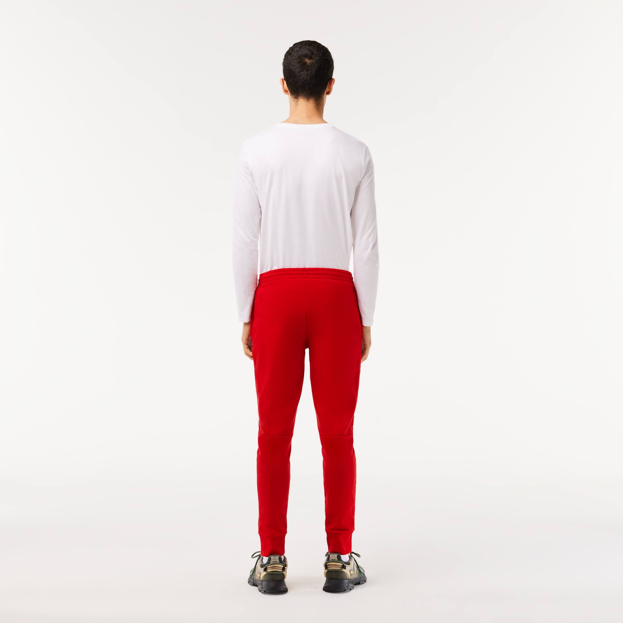 Herren LACOSTE Jogger Trainingshose aus Bio-Baumwollfleece Trainingshosen - Rot - Lacoste - Herren