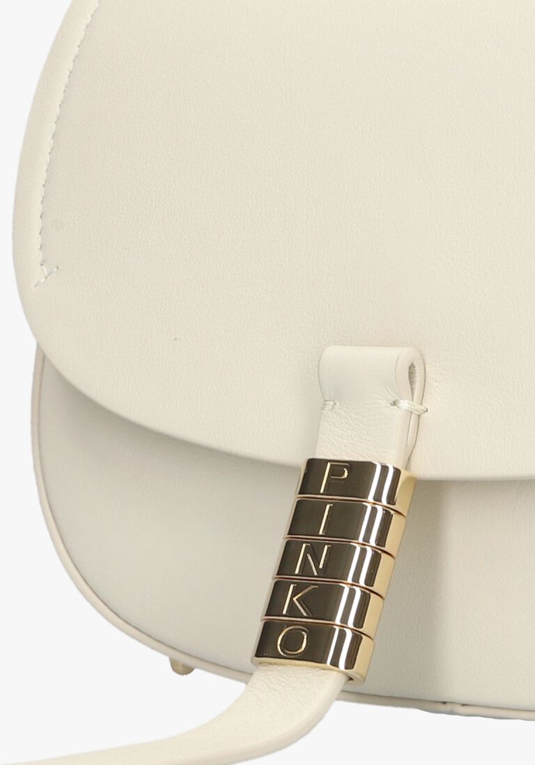 witte pinko schoudertas saddle mini