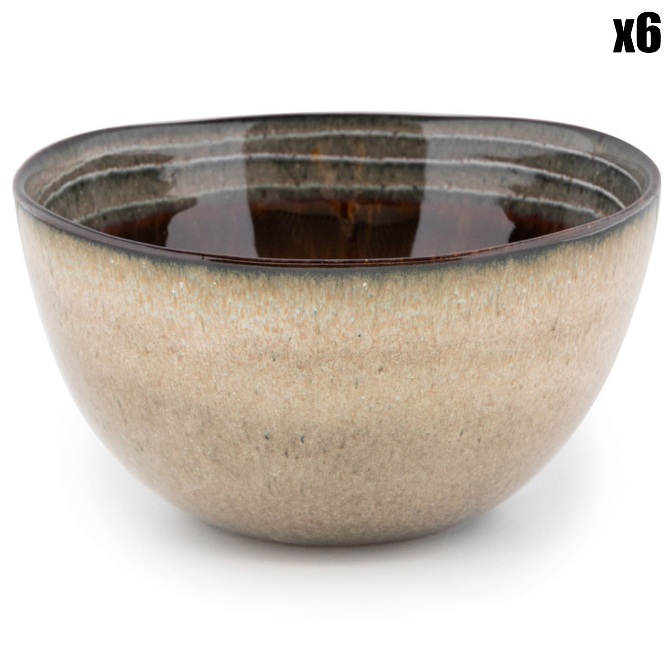 Bazar Bizar 6 Bols Comporta multicolores - 15x15x8 cm