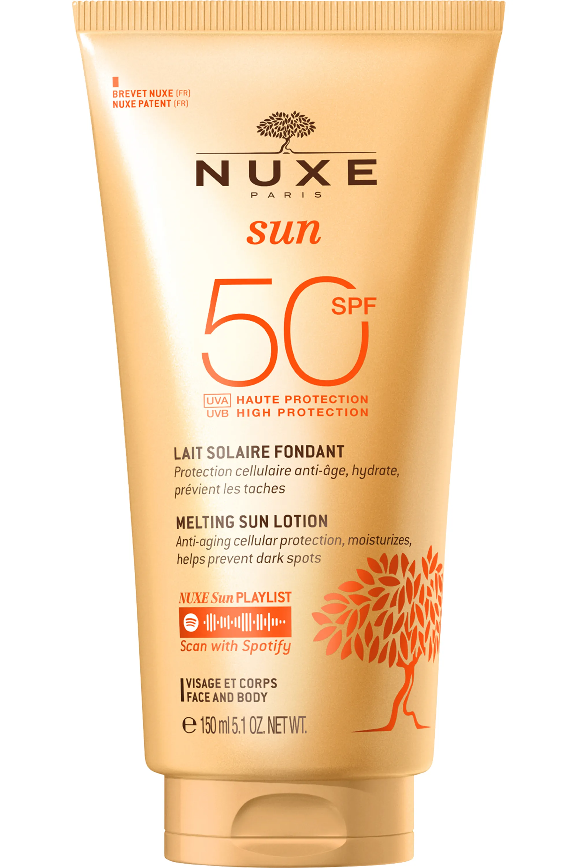 Nuxe Lait fondant haute protection SPF50 Nuxe Sun-150 ml