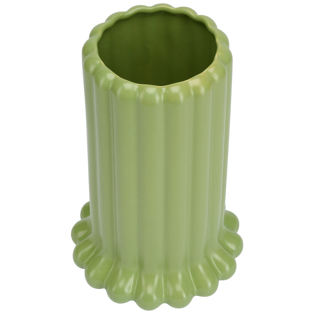Design Letters  Tubular Vase, Green - H24cm