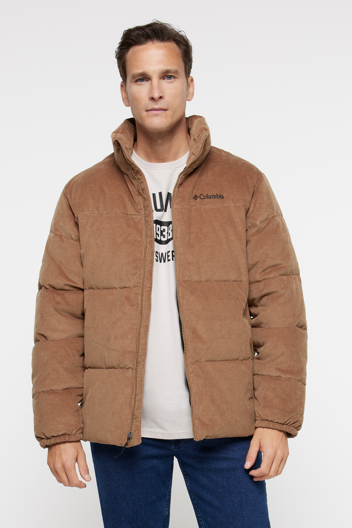 Jaqueta acolchoada de veludo cotelê masculina Columbia™ Puffet™
