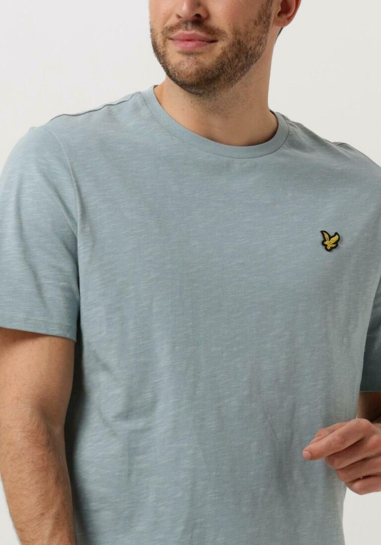 LYLE & SCOTT blauwe lyle & scott t-shirt slub t-shirt