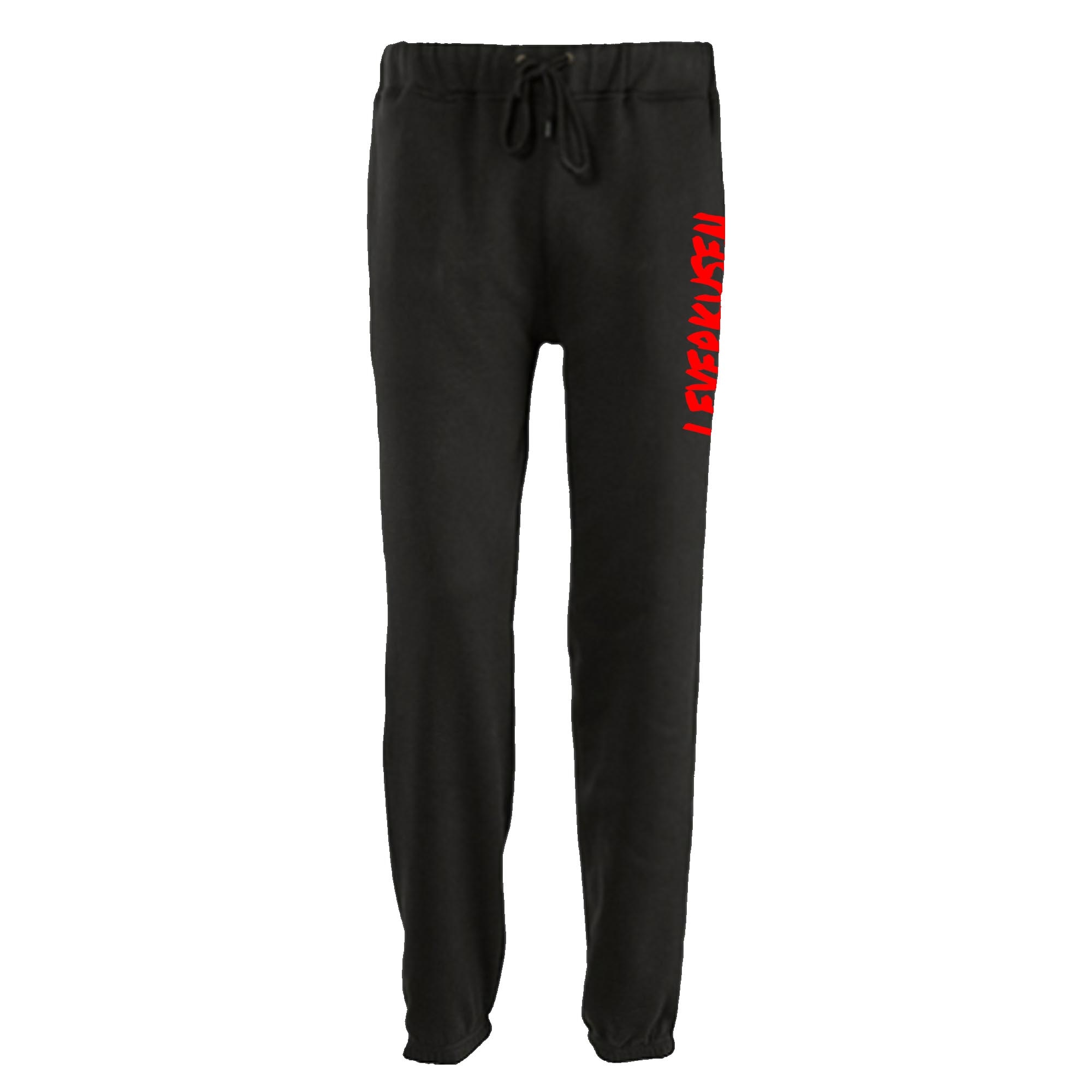 multifanshop® Jogginghose - Leverkusen - Textmarker - Druck rot