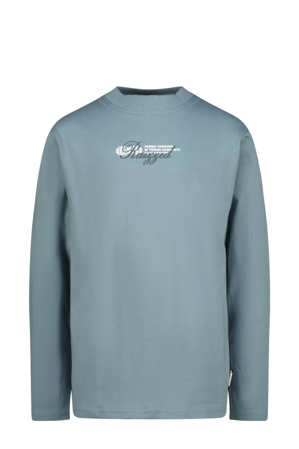Raizzed longsleeve lichtblauw