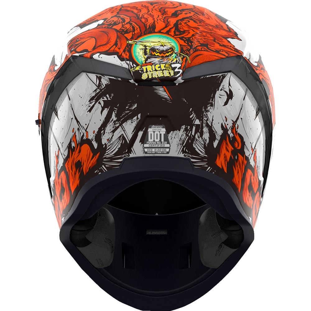 Icon - Casque Airform Trick or Street 3™ Blanc / Orange