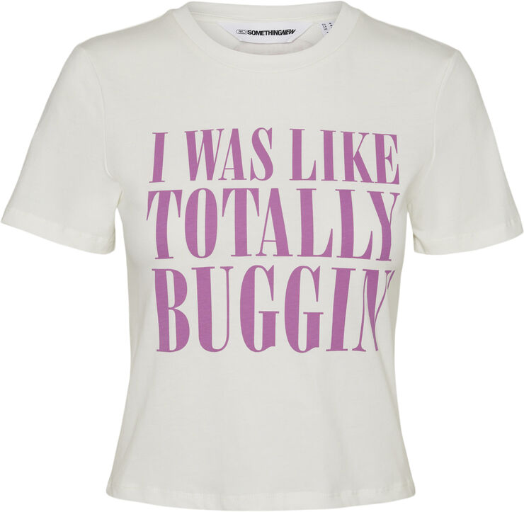 Something New SNELLA SS BABY TEE - CLUELESS - N Snow white/clueless print