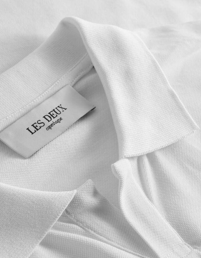 Les Deux Piqué Polo White