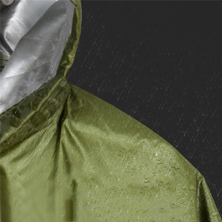 3in1 Regen Poncho / Abdeckplane / Decke Outdoor Camping   Aufbewahrungstasche (OneSize) - Tarnfarbe
