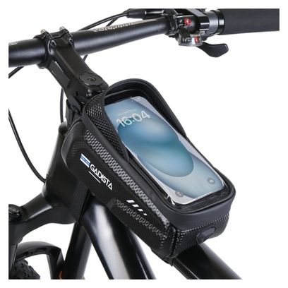 Sacoche telephone velo pour cadre étanche  munie de PAD de protection pour ne pas rayer le cadre