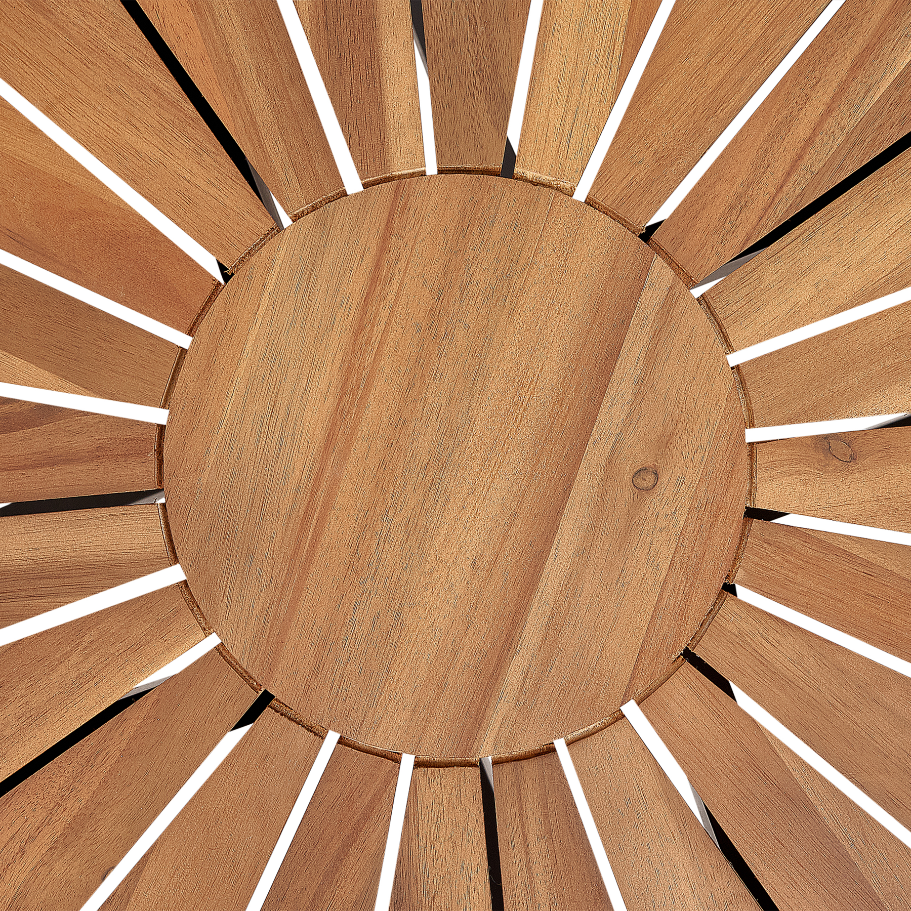 Beliani - CISSONE - Tuintafel - Lichthout -  110 cm - Acaciahout