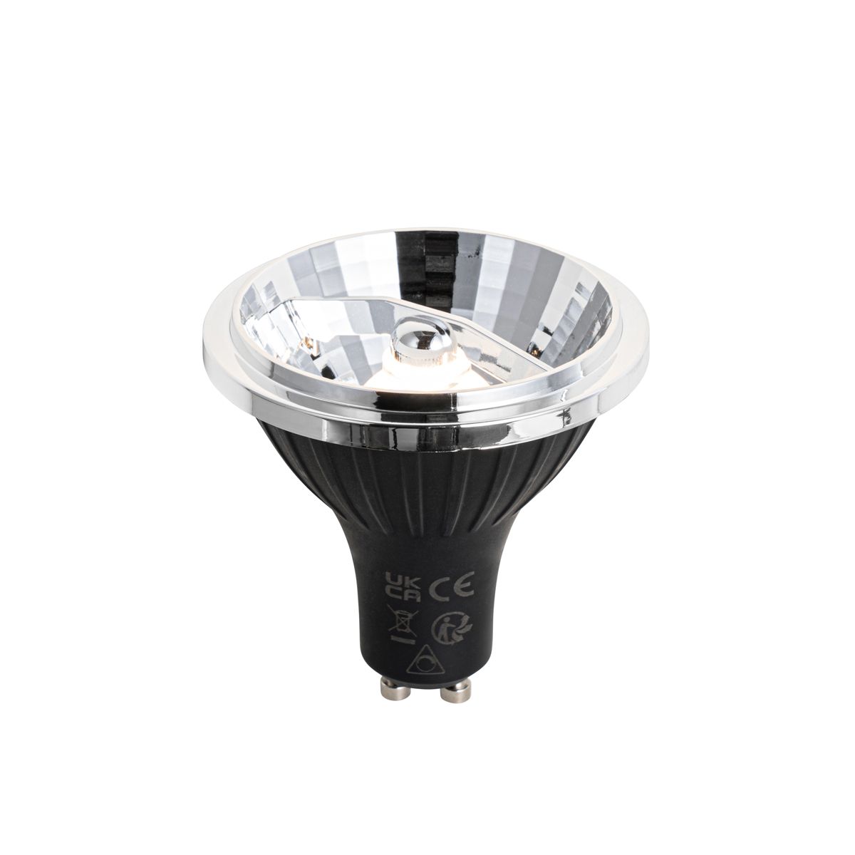 Set van 5 GU10 dimbare LED lamp 70mm 6.5W 600 lm 3000K