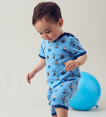 Freds World Sommerstrampler - Pirate - Alle Blue/Papaya/Navy