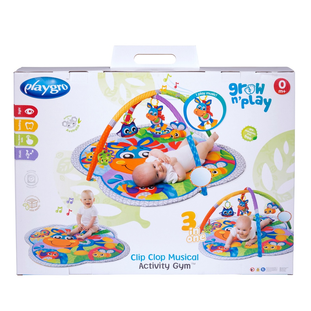 Playgro Clip Clop Musikalisches Baby-Fitnessstudio